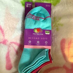 Fruit of the Loom Beyond Soft Women's No Show Socks